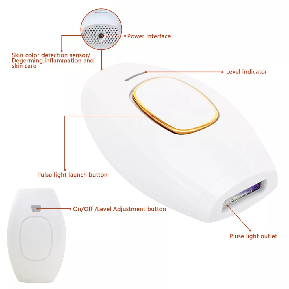 IPL Hair Removal Laser Permanent Body epilator Painless Device 990,000 Flashes