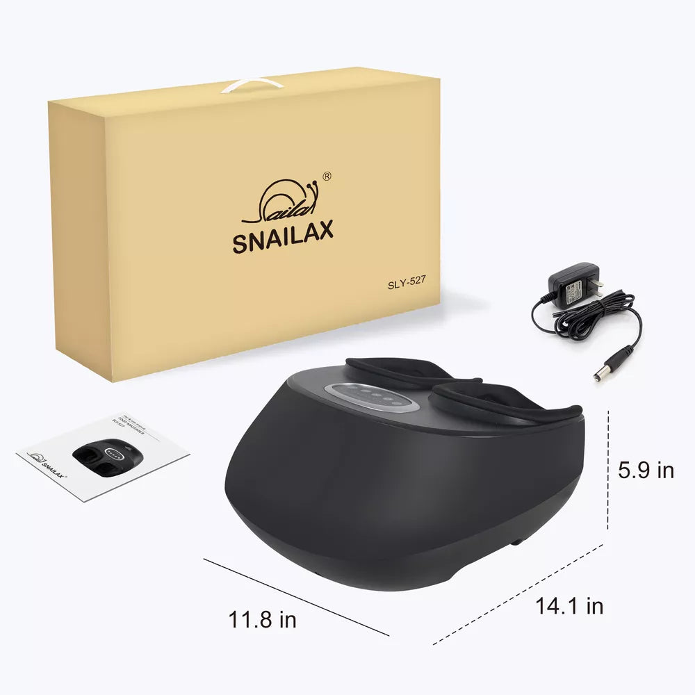 Snailax Shiatsu Foot Massager Machine with Heat,Massage for Pain Relief Black
