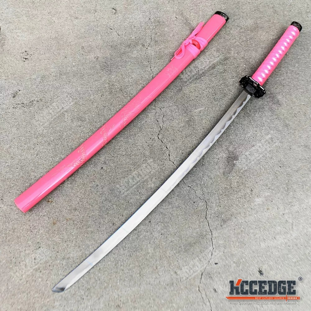 40" Training Practice JAPANESE STYLE SAMURAI KATANA SWORD w/ Tsuba & Saya