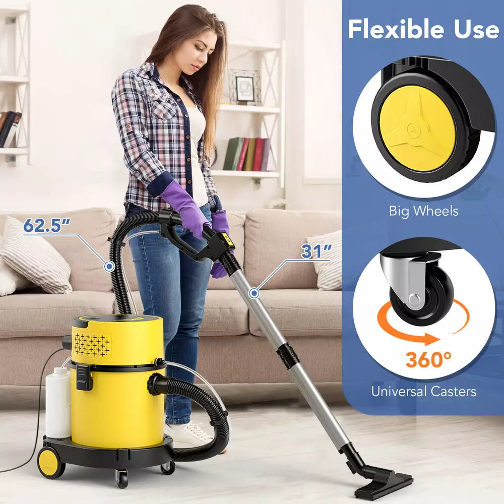 4-in-1 Wet Dry Vacuum Cleaner w/ 5.5 Peak HP & 17 KPA Max Suction Attachments