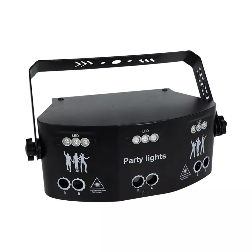 15Eye RGB DMX Laser Stage Strobe Light Projector LED DJ Disco Party Lighting USA