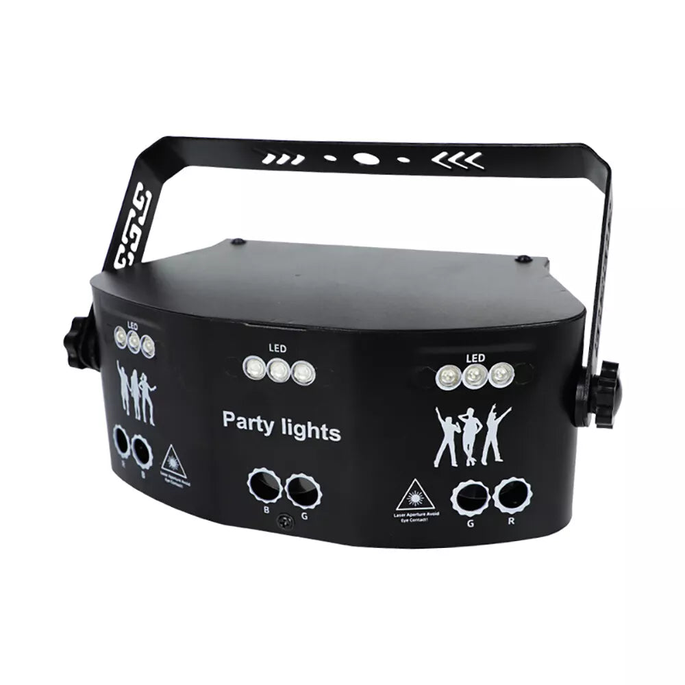 15Eye RGB DMX Laser Stage Strobe Light Projector LED DJ Disco Party Lighting USA