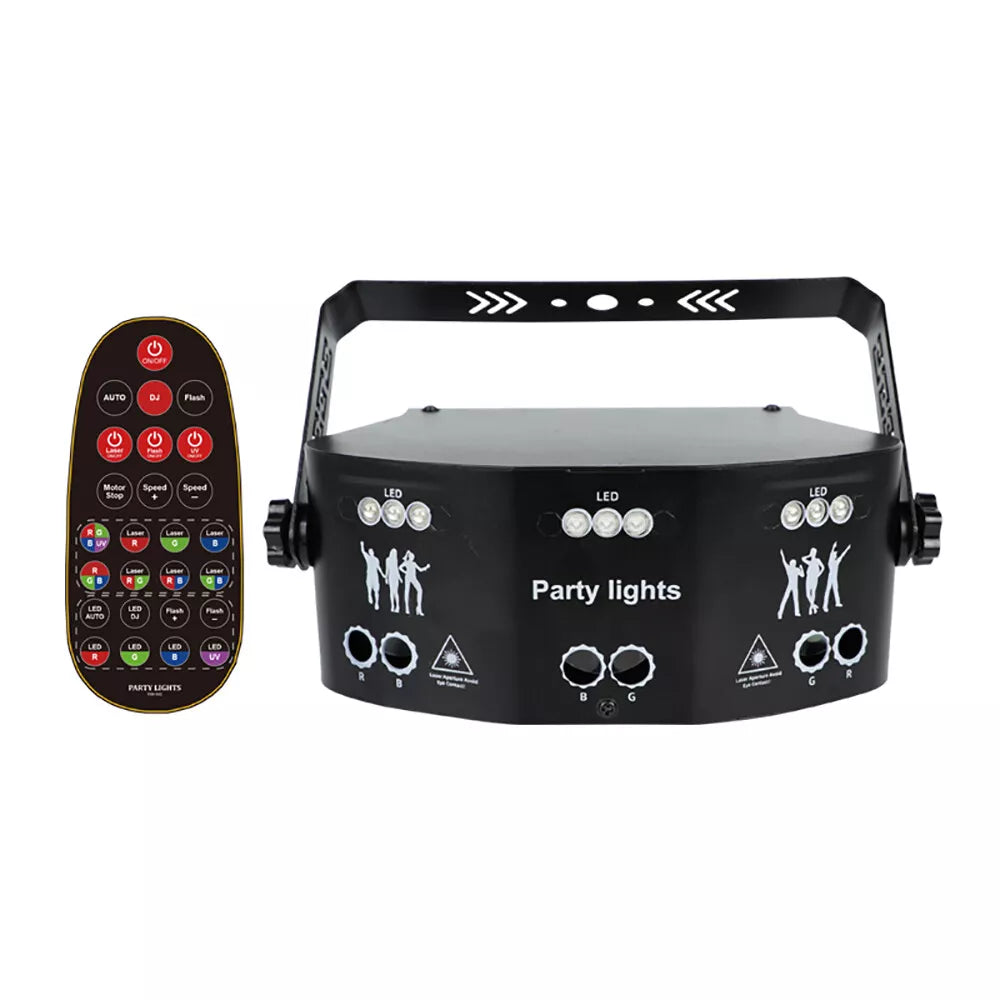 15Eye RGB DMX Laser Stage Strobe Light Projector LED DJ Disco Party Lighting USA
