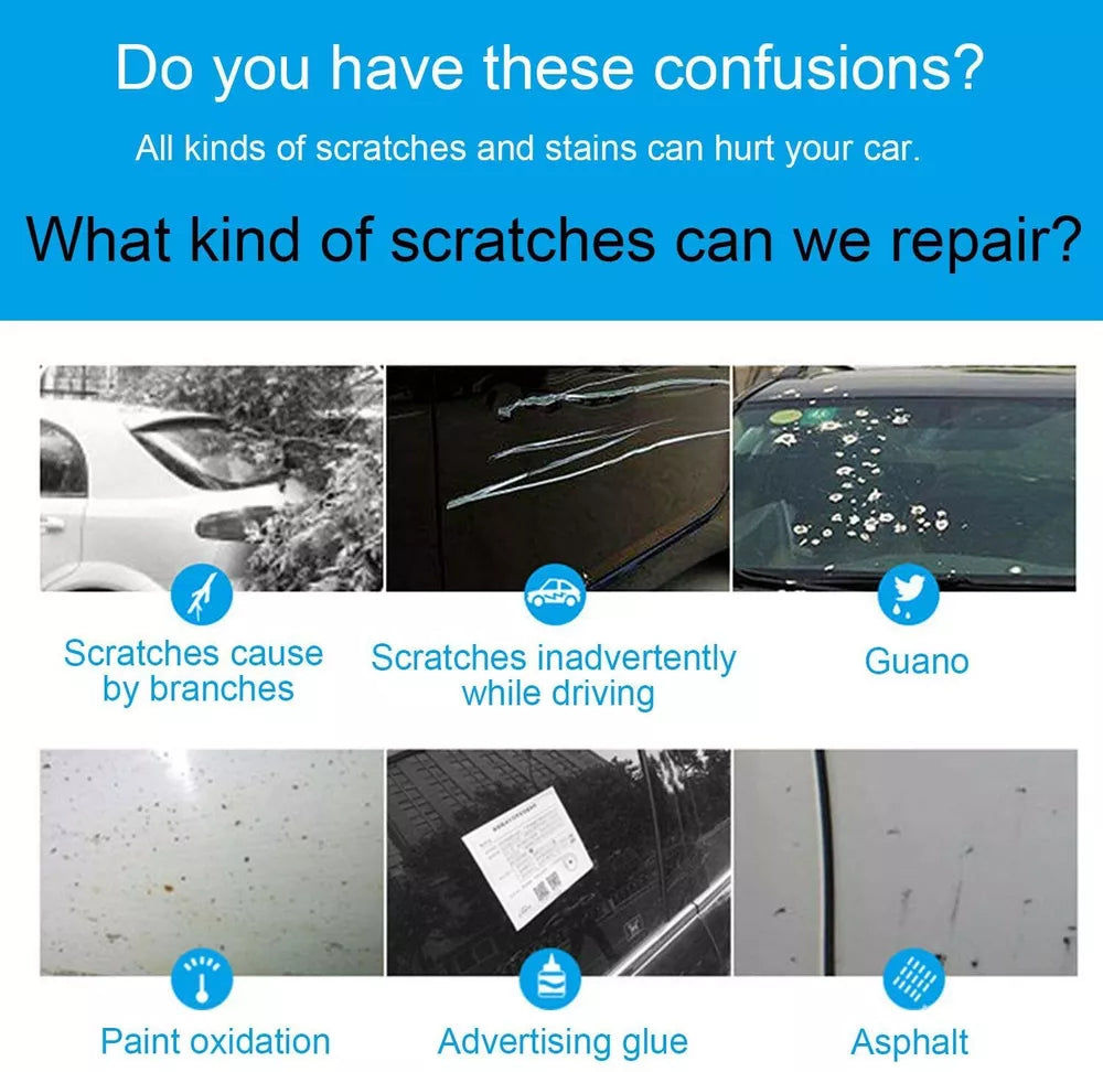 Nano Sparkle Cloth For Car Scratches 1-8PCS Nano Magic Cloth Scratch Remover US