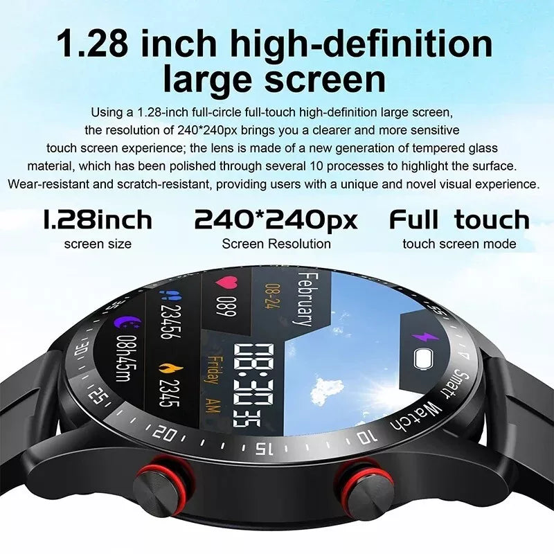 2024 Smart Watch Men Waterproof Xiaomi ECG+PPG Bluetooth call Laser Health