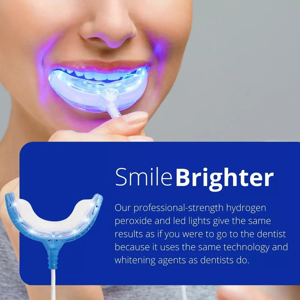 Equate Professional Teeth Whitening Kit, 4 Gel Pens + 1 LED Accelerator Light