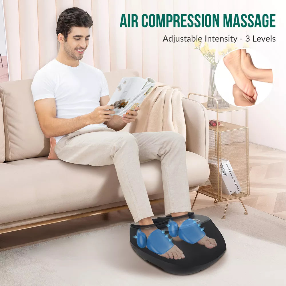 Snailax Shiatsu Foot Massager Machine with Heat,Massage for Pain Relief Black