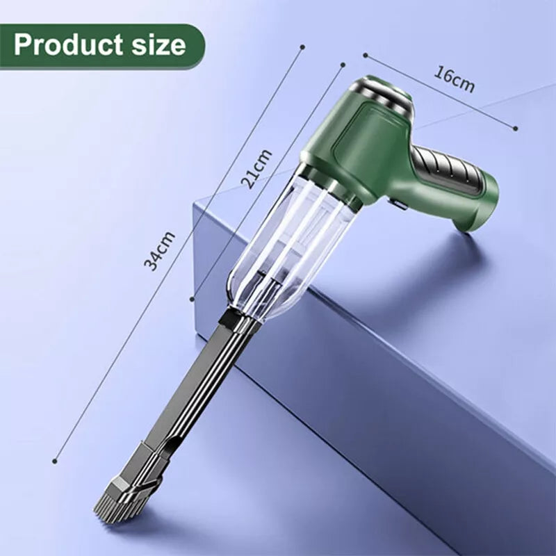 3 in 1 Upgrade Car Vacuum Cleaner Air Blower Wireless Handheld Rechargeable Mini
