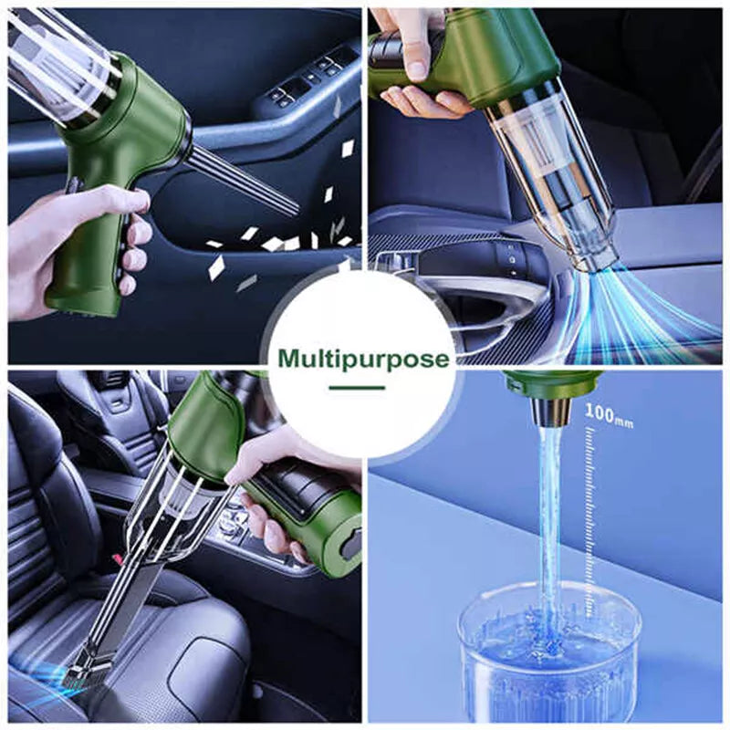 3 in 1 Upgrade Car Vacuum Cleaner Air Blower Wireless Handheld Rechargeable Mini