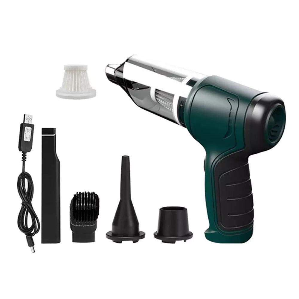 3 in 1 Upgrade Car Vacuum Cleaner Air Blower Wireless Handheld Rechargeable Mini