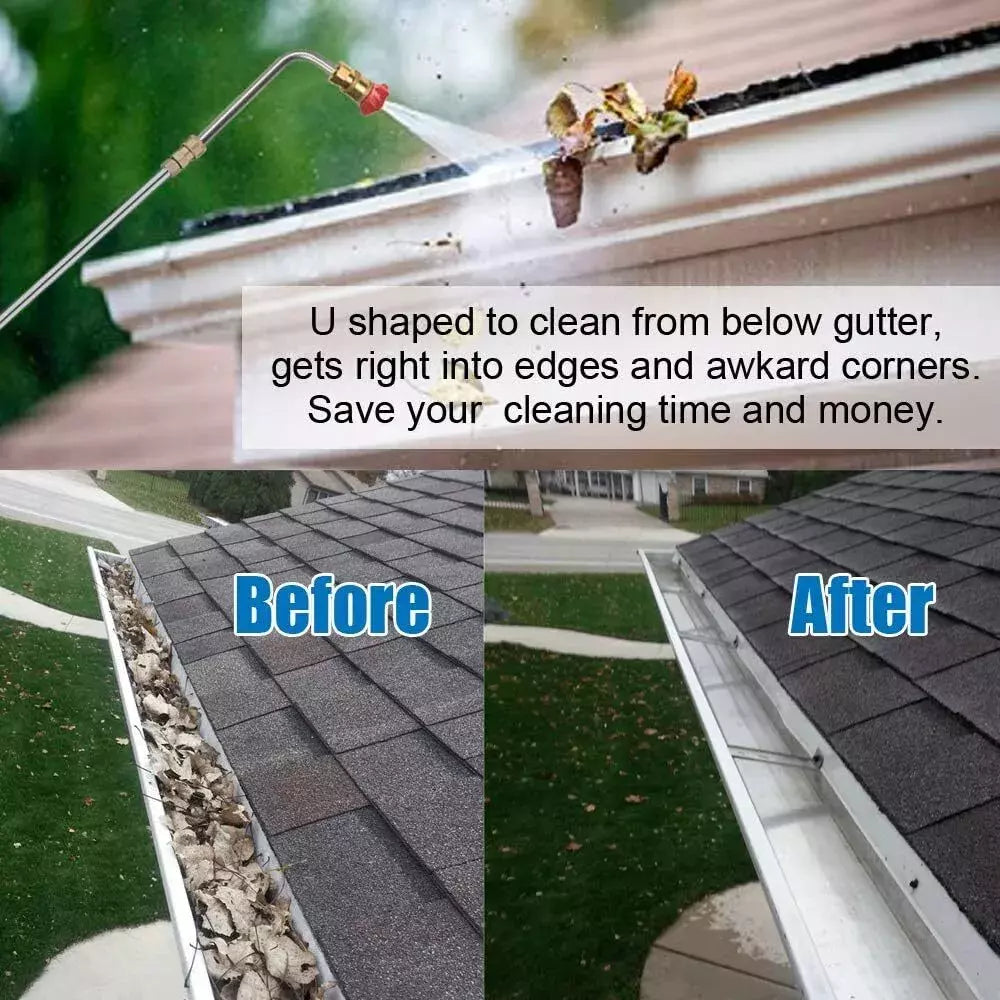 4000PSI High Pressure Washer Extension Wand Replace Lance Gutter Cleaner Nozzle