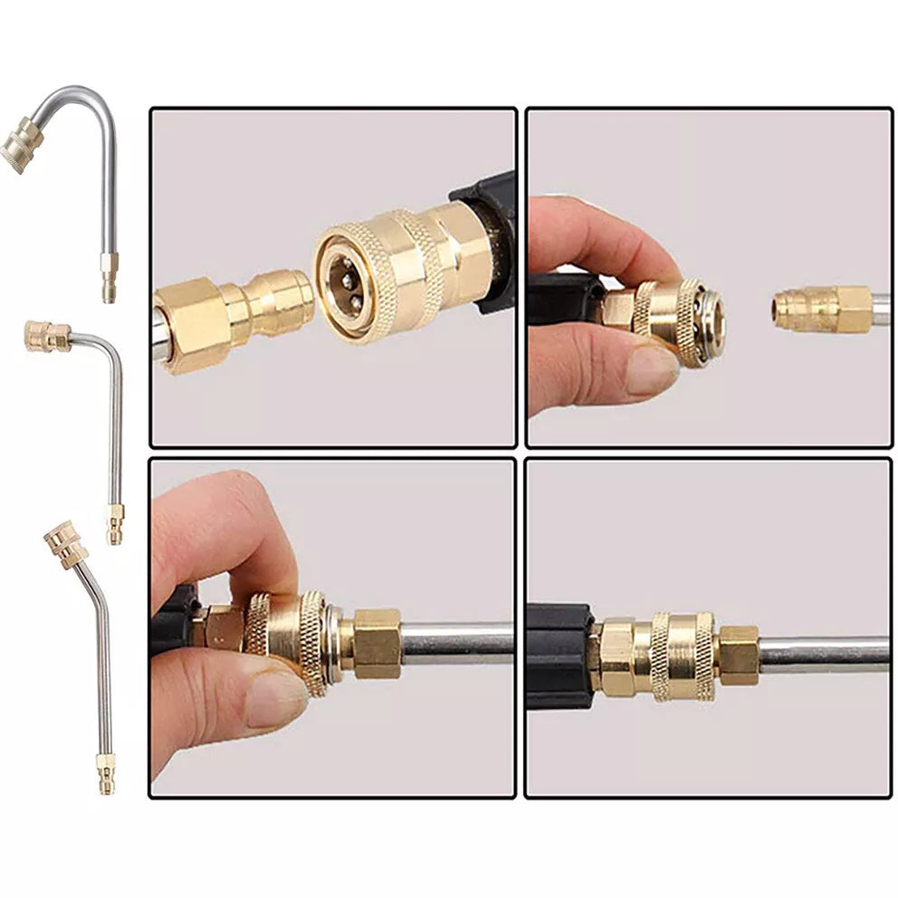 4000PSI High Pressure Washer Extension Wand Replace Lance Gutter Cleaner Nozzle