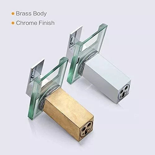Cascada Para Casa Single Handle Waterfall Bathroom Vanity Sink LED Faucet NUEVO
