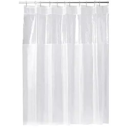iDesign Hitchcock EVA Plastic Shower Liner Mold and Mildew Resistant for use
