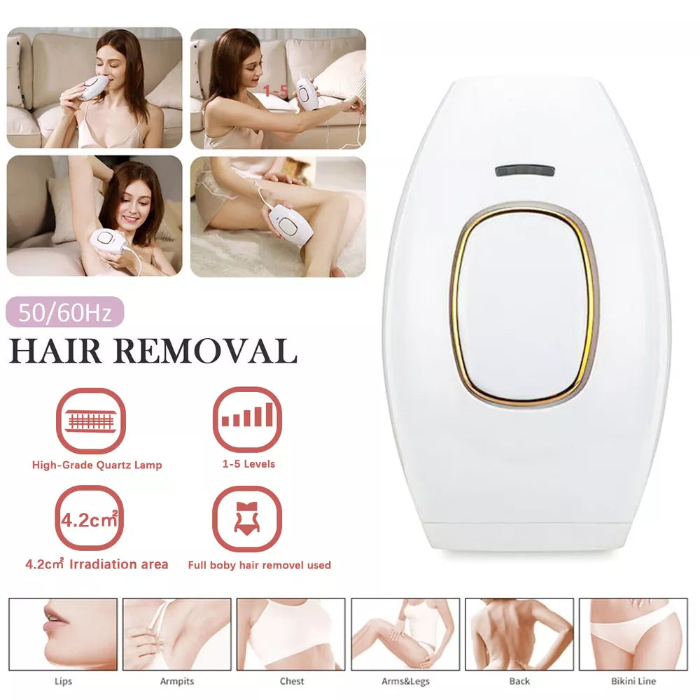 IPL Hair Removal Laser Permanent Body epilator Painless Device 990,000 Flashes