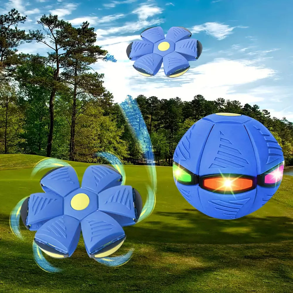 Flying Saucer Bounce Ball, Pet Toy, Bouncy balls, Durable, Fun for Family Outdoo