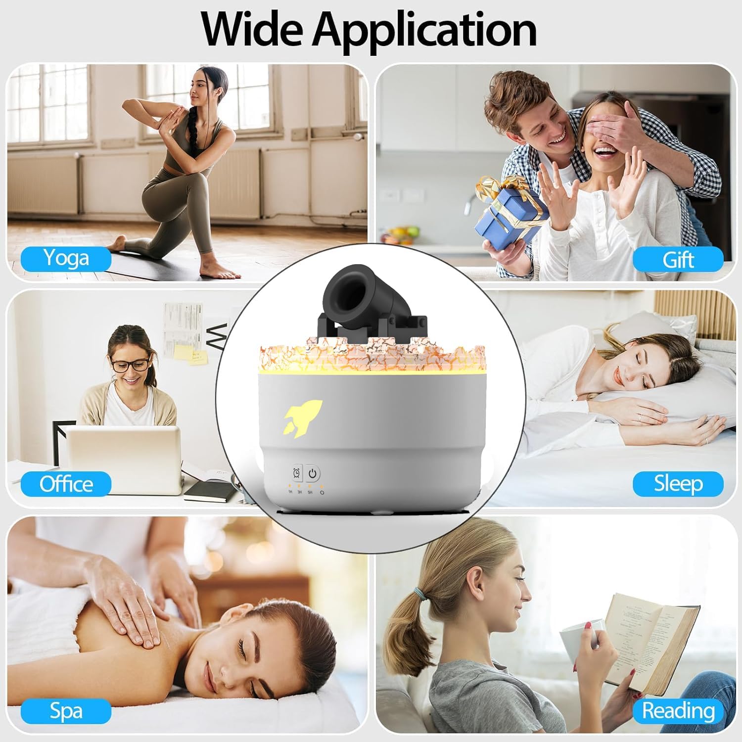Cannon Blast Aroma Humidifier, Cannon Blast Turret Aromatherapy Humidifier