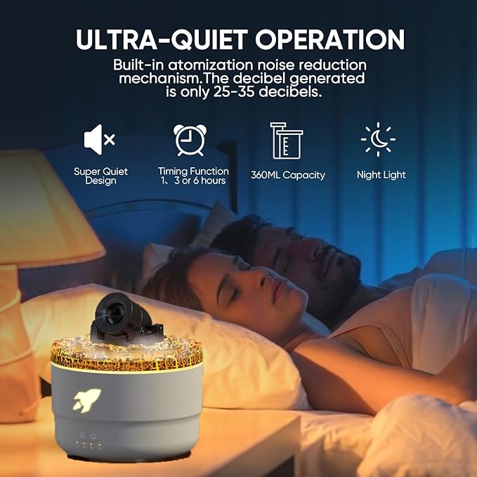 Cannon Blast Aroma Humidifier, Cannon Blast Turret Aromatherapy Humidifier