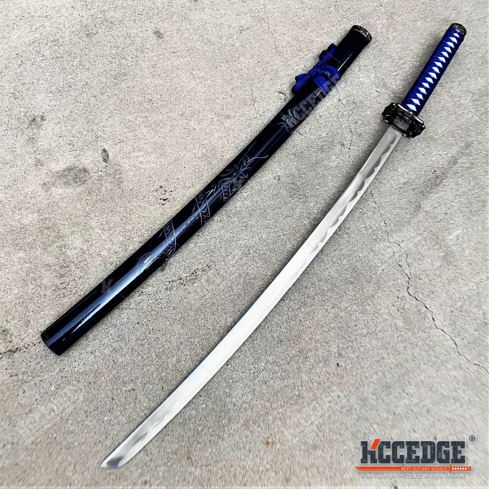 40" Training Practice JAPANESE STYLE SAMURAI KATANA SWORD w/ Tsuba & Saya