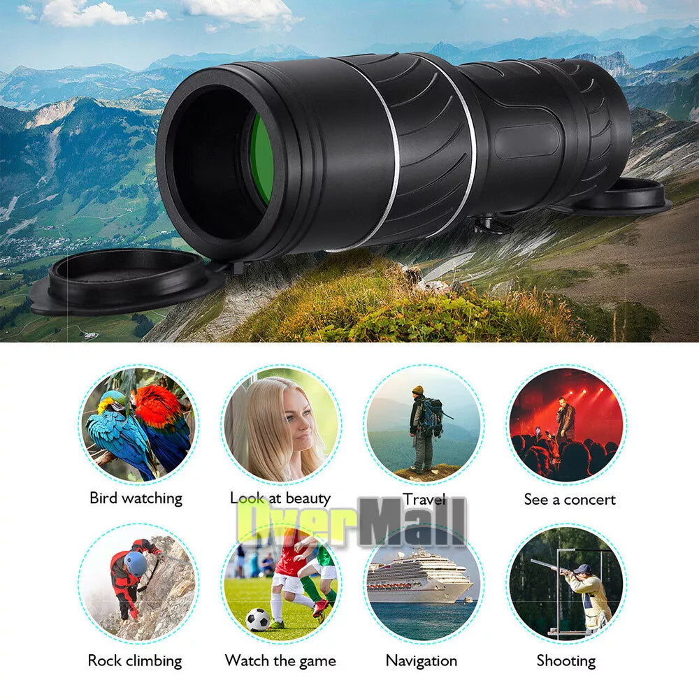 40x60 Monocular Telescope - High Power Outdoor Monocular - Waterproof HD Scope