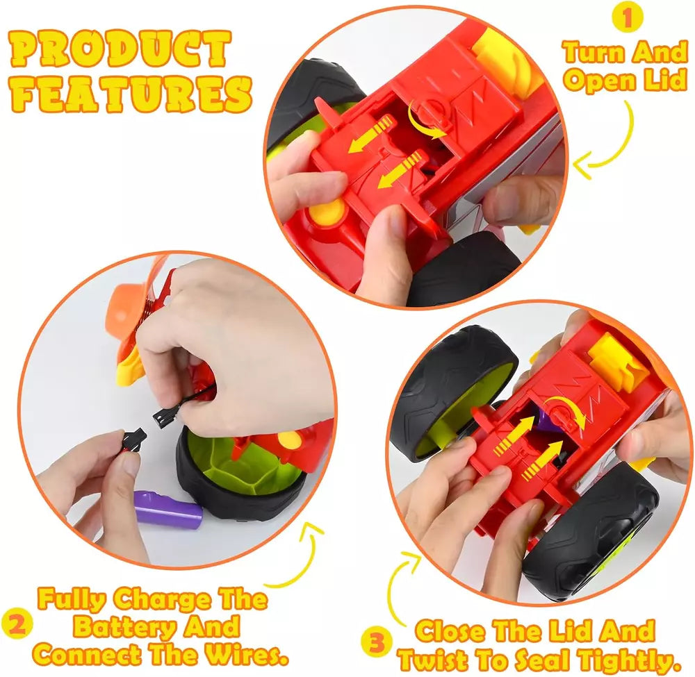 Remote Control Car, Crazy Jumping Dancing Car Toy, Double Sided RC Trucks