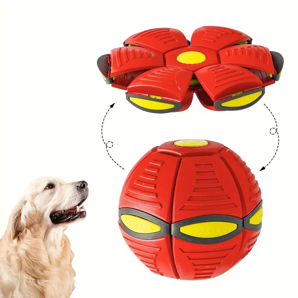 Flying Saucer Bounce Ball, Pet Toy, Bouncy balls, Durable, Fun for Family Outdoo