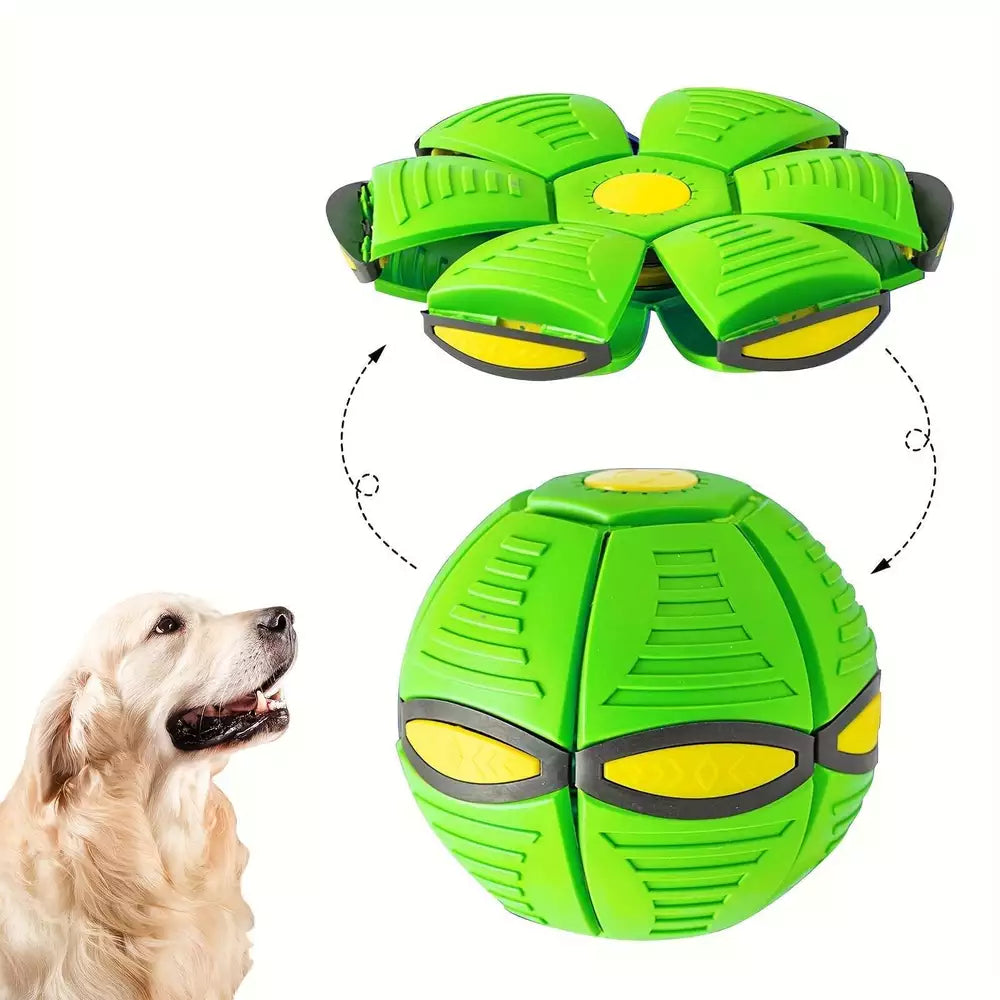 Flying Saucer Bounce Ball, Pet Toy, Bouncy balls, Durable, Fun for Family Outdoo