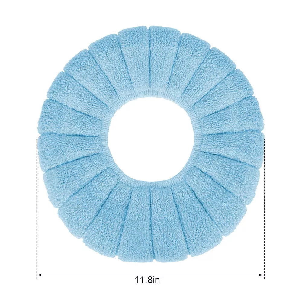 Soft Bathroom Toilet Seat Cover Pad Cushion Closestool Warmer Cover Mat Washable