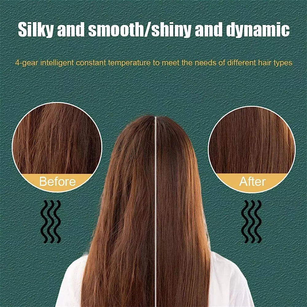 Hair Straightener Comb Matte Black, Hair Straightener Brush Straightening Comb