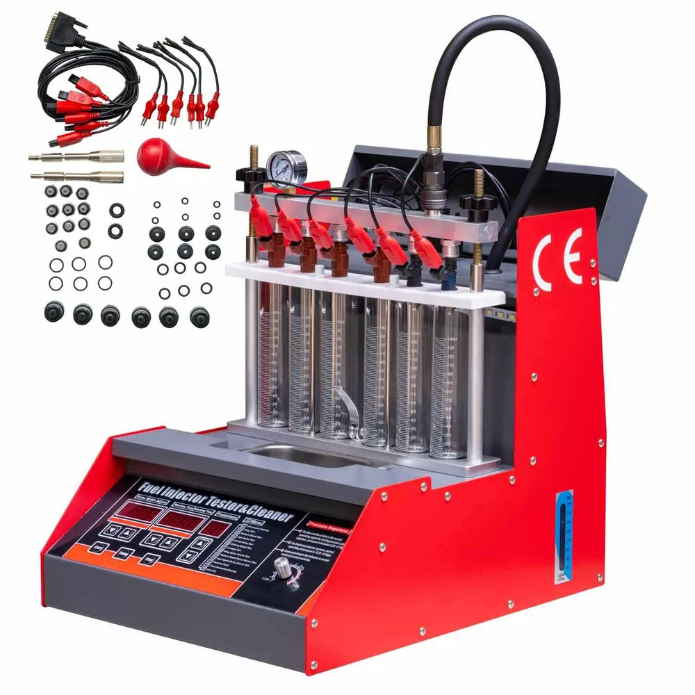 Car Motorcycle Injector Ultrasonic Cleaner Injection Tester (6 cylinder)