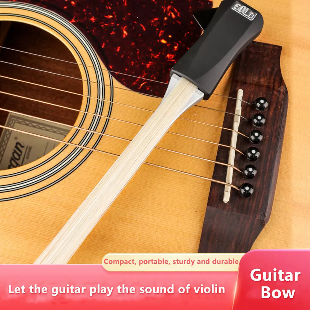 Guitar Bow Picasso Bow Guitar Pick, Dual Purpose Plucked String Tool Guitar Play