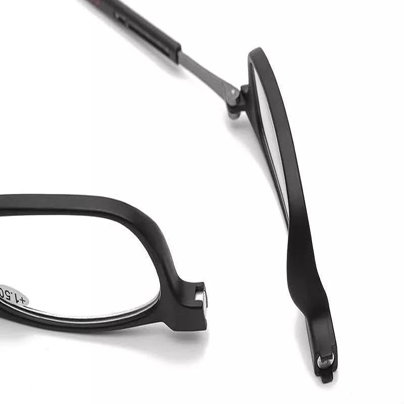 Hanging Folding Magnetic Reading Glasses Front Click Connect Neck Eyeglasses USA q
