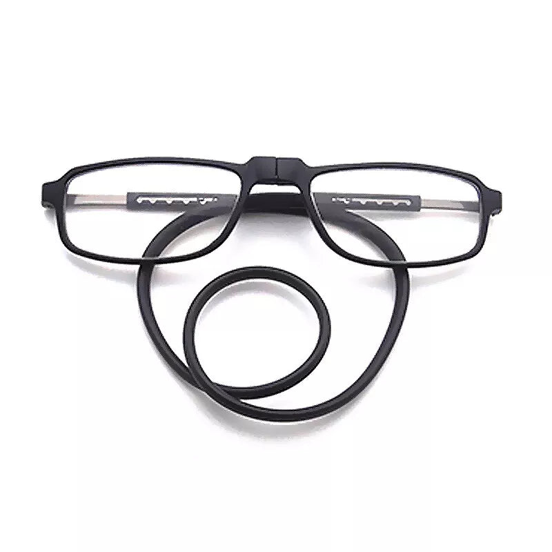 Hanging Folding Magnetic Reading Glasses Front Click Connect Neck Eyeglasses USA q