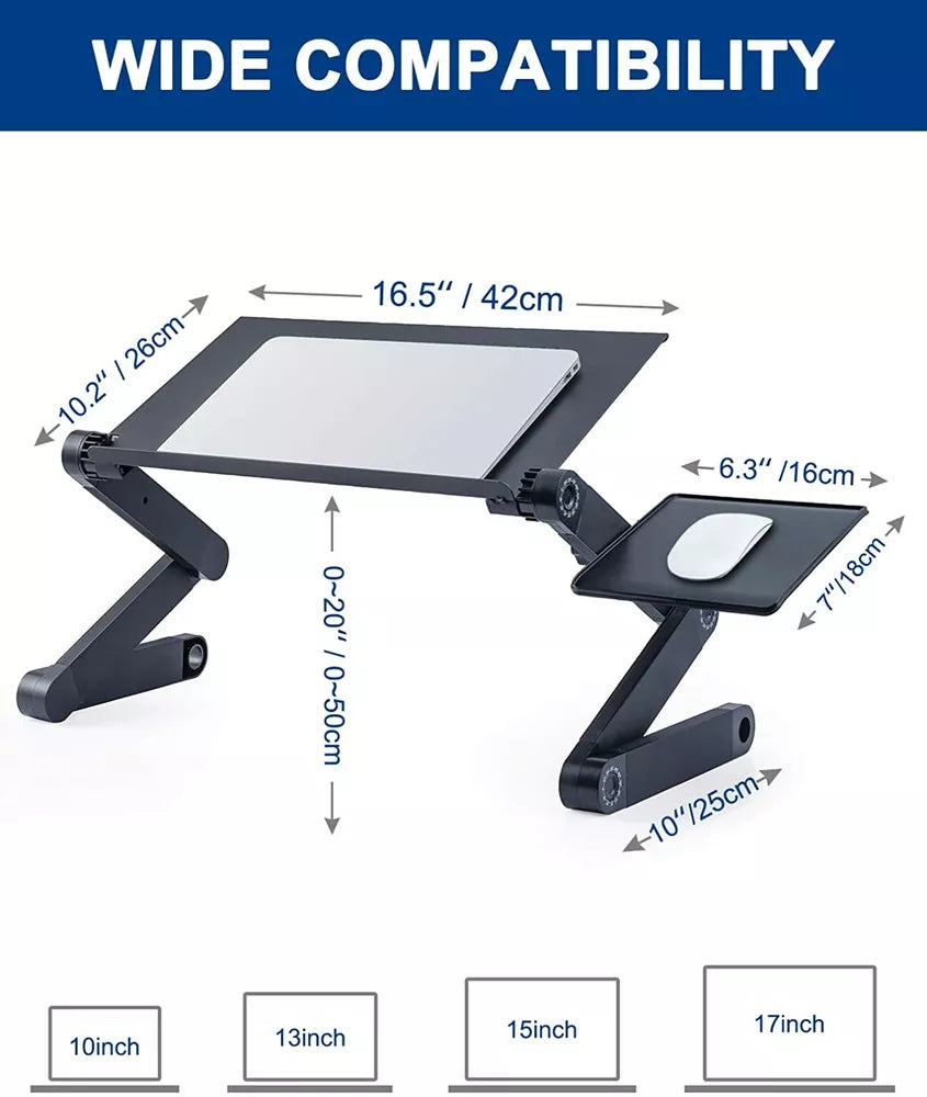 High Quality 360°Adjustable foldable laptop Notebook Desk Table Stand Bed Tray