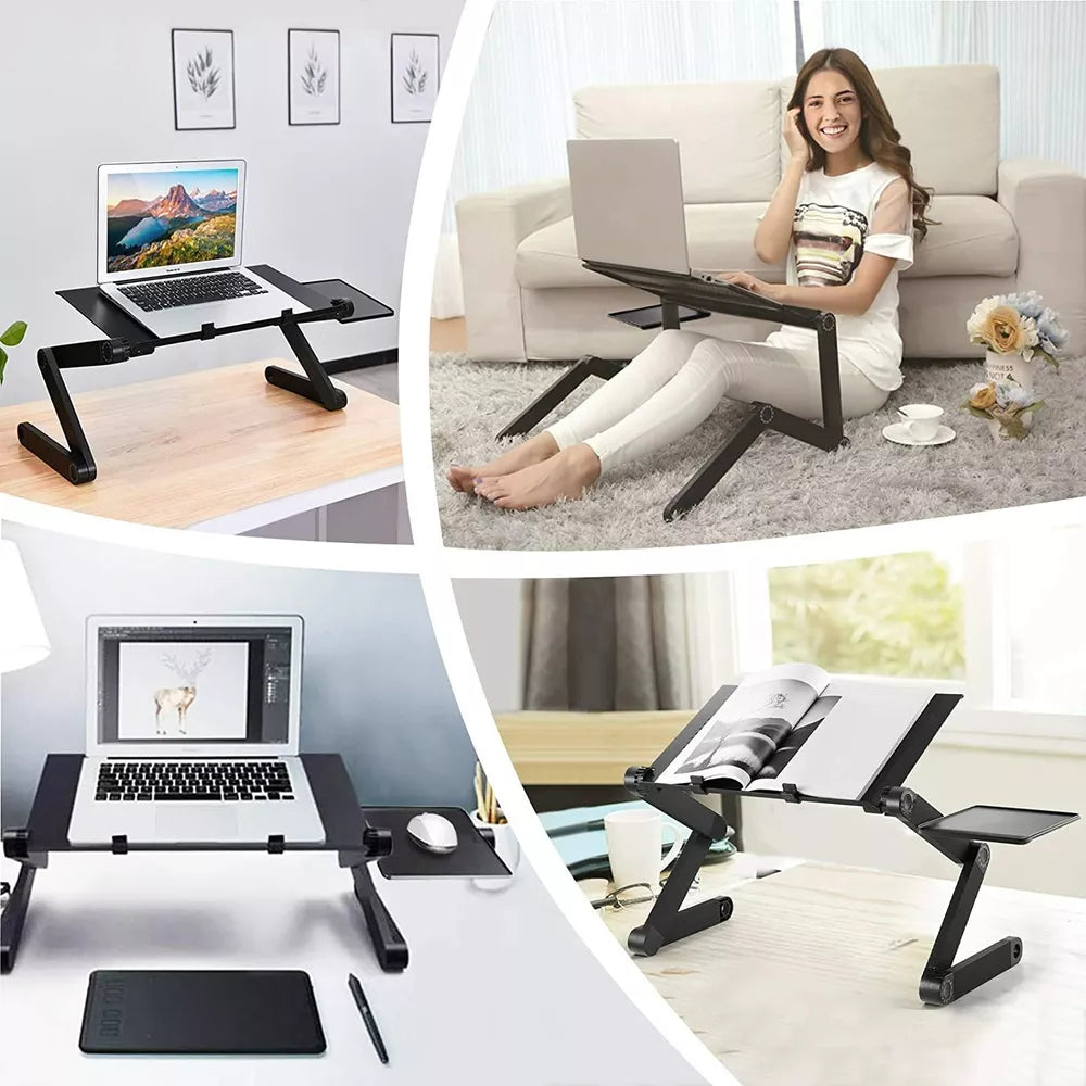 High Quality 360°Adjustable foldable laptop Notebook Desk Table Stand Bed Tray