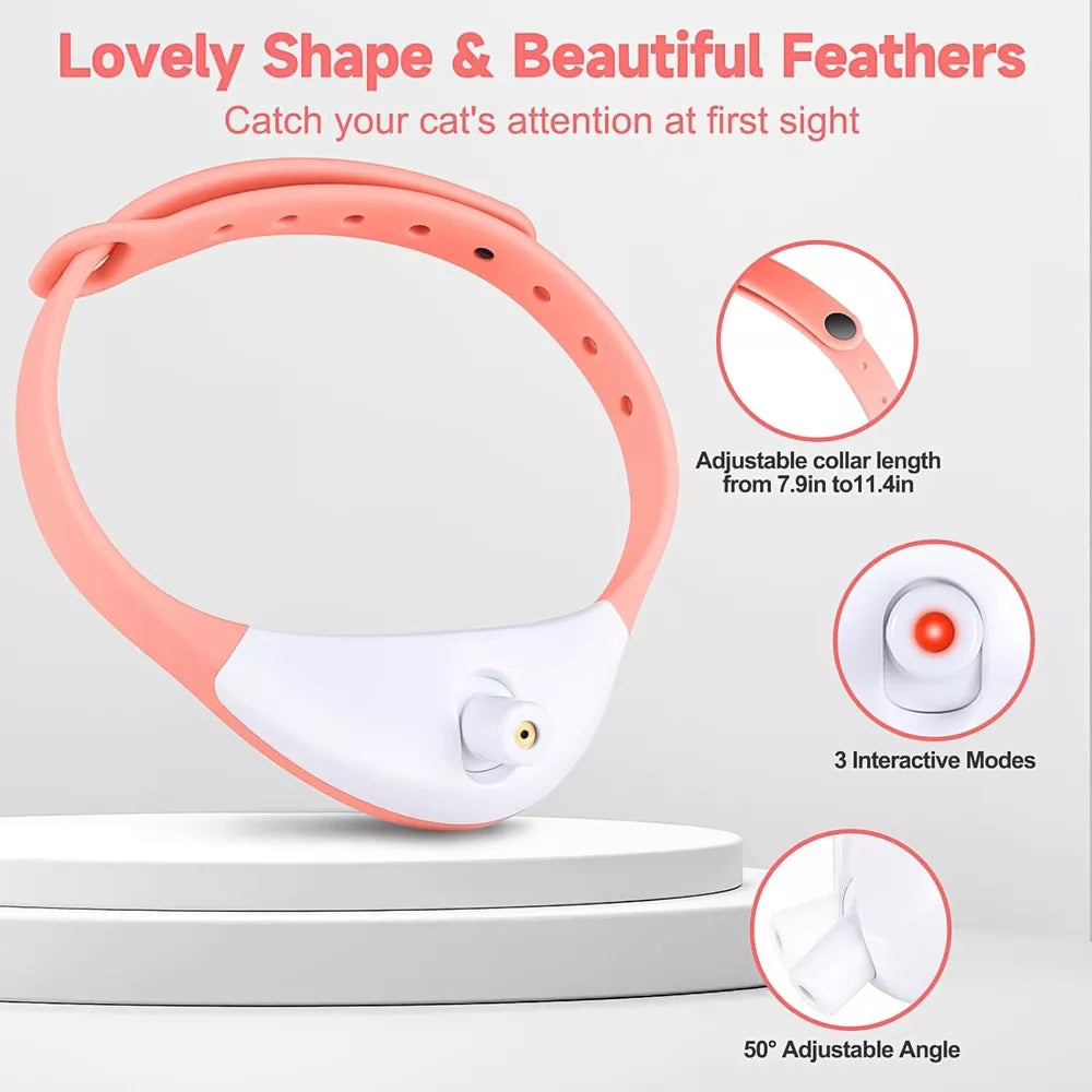 KXK Automatic Cat Laser Toys - Wearable Interactive Cat Toys for Indoor