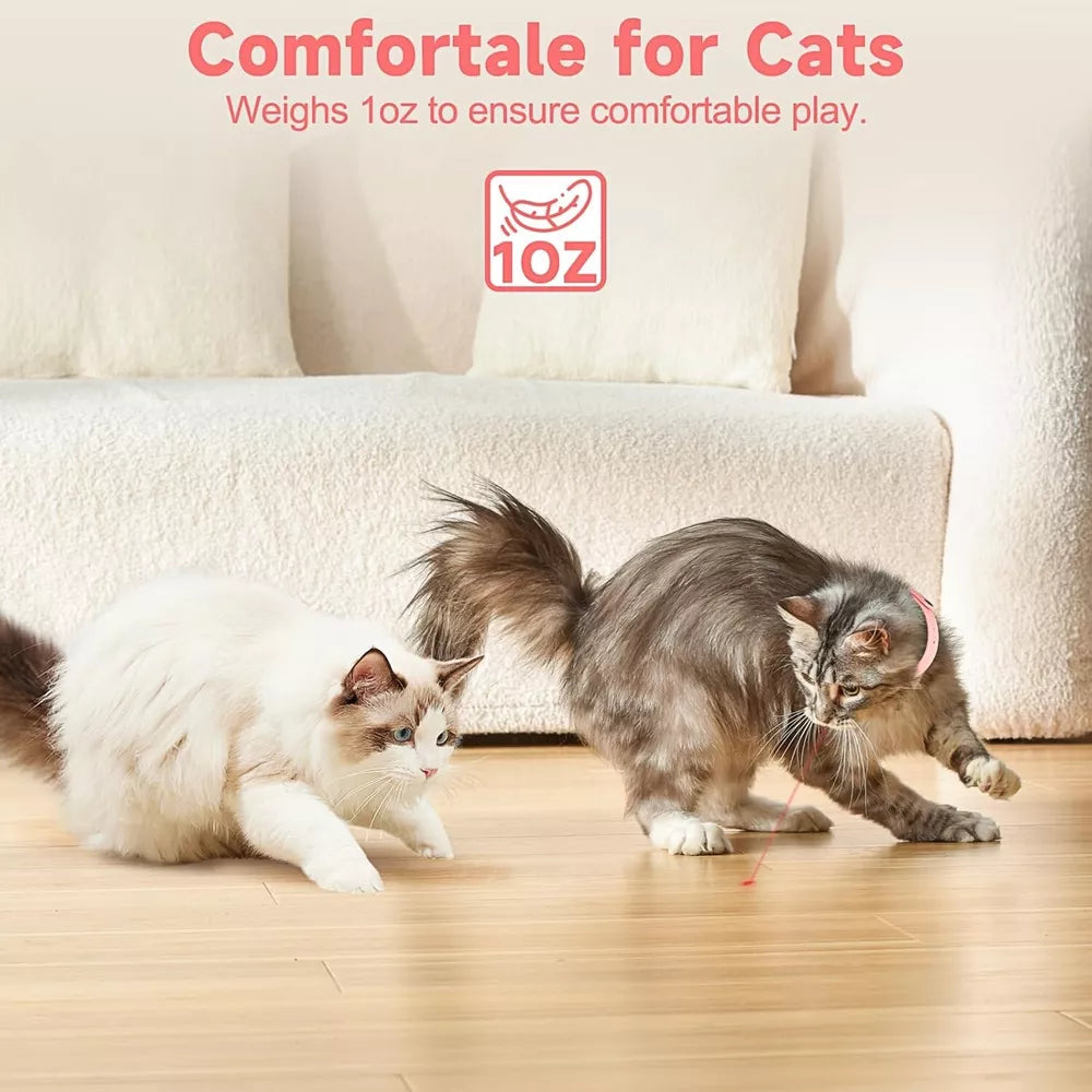 KXK Automatic Cat Laser Toys - Wearable Interactive Cat Toys for Indoor