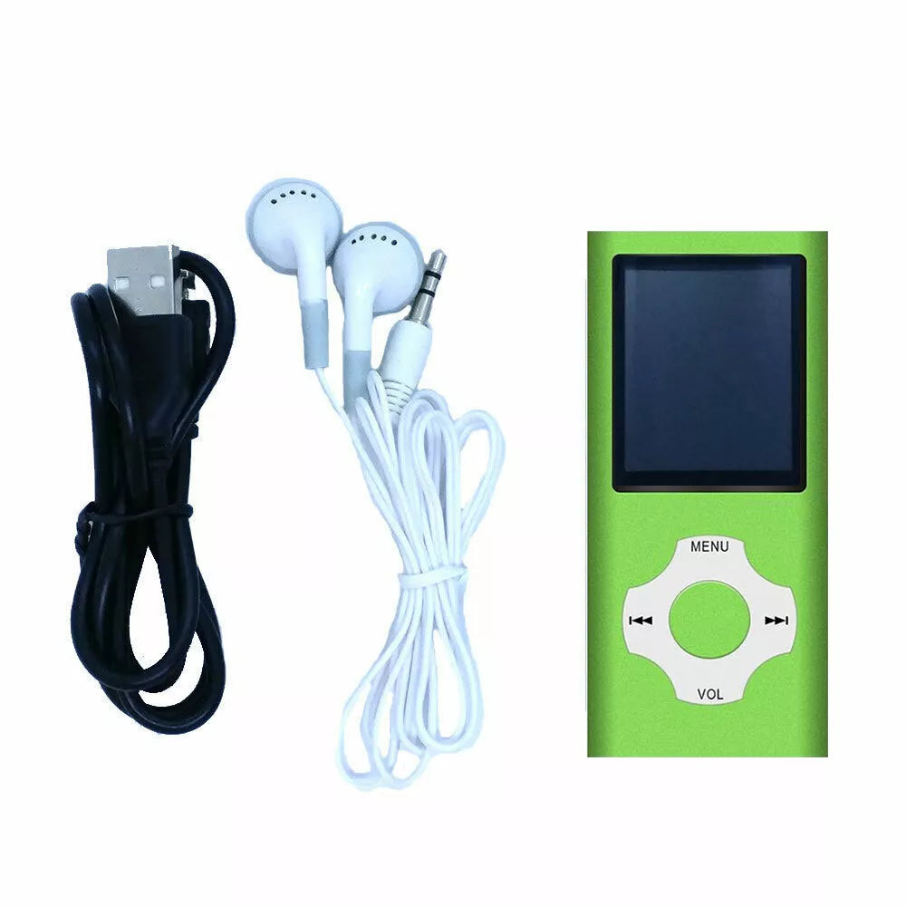 MP3 Music Player Digital LCD 1.8 inch TFT Screen FM Radio Support 64GB Micro SD
