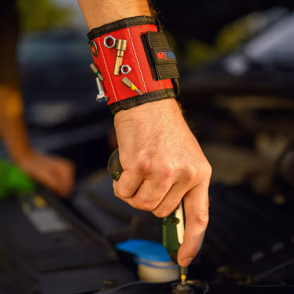 Magnetic Wristband Tool for Holding Screws, Nails, Drill Bits, Gifts for Men