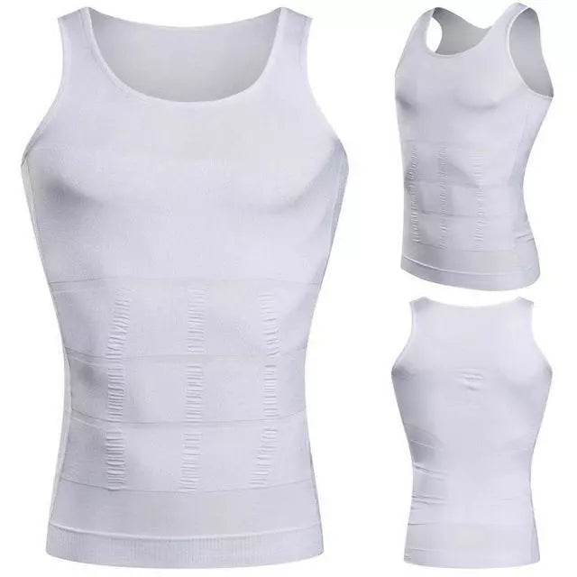 Men Compression Shirt Sleeveless Body Shaper Base Layer Slimming Tank Tops Vests