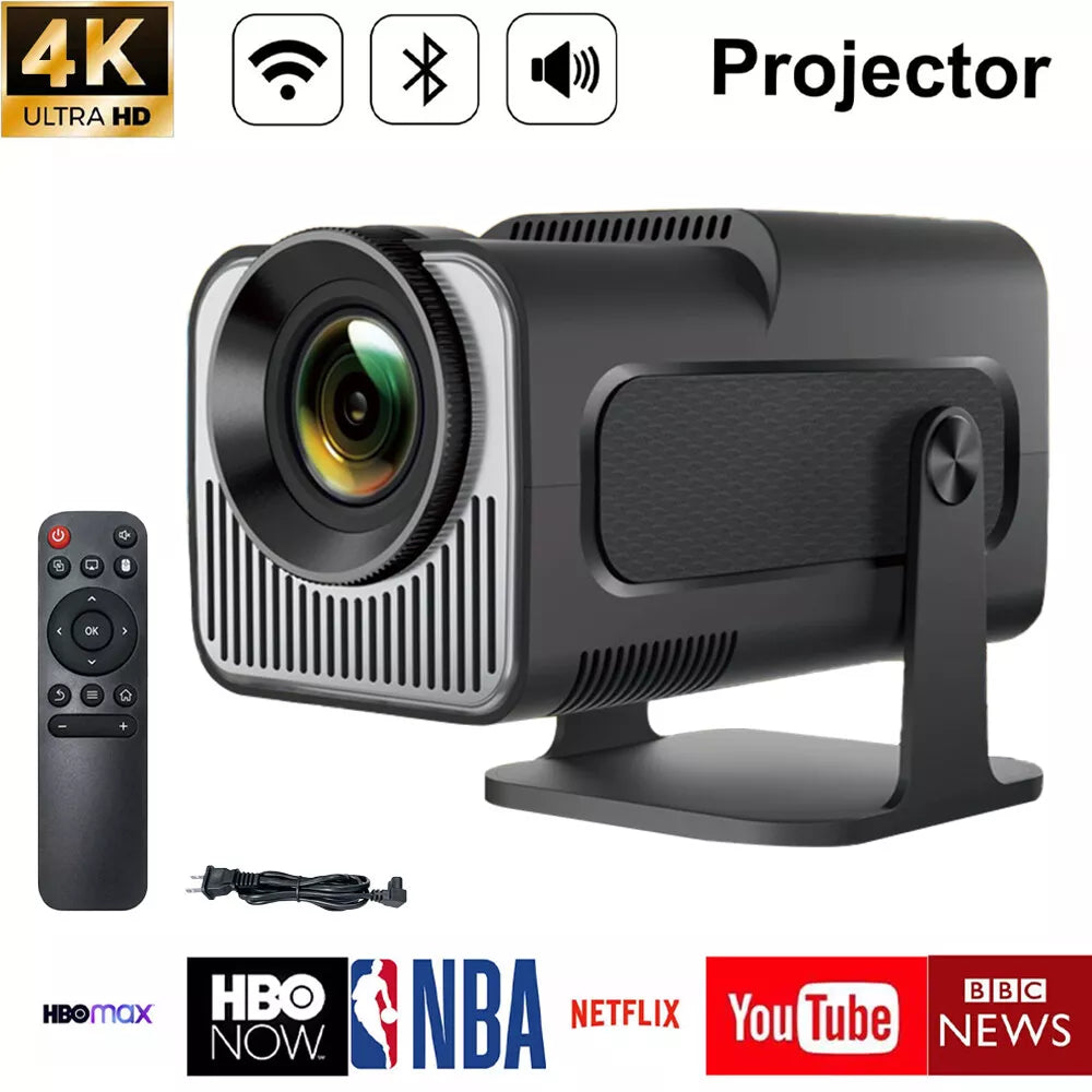 Mini Projector 10000 Lumen LED 4K 1080P WiFi Bluetooth UHD Portable Home Theater
