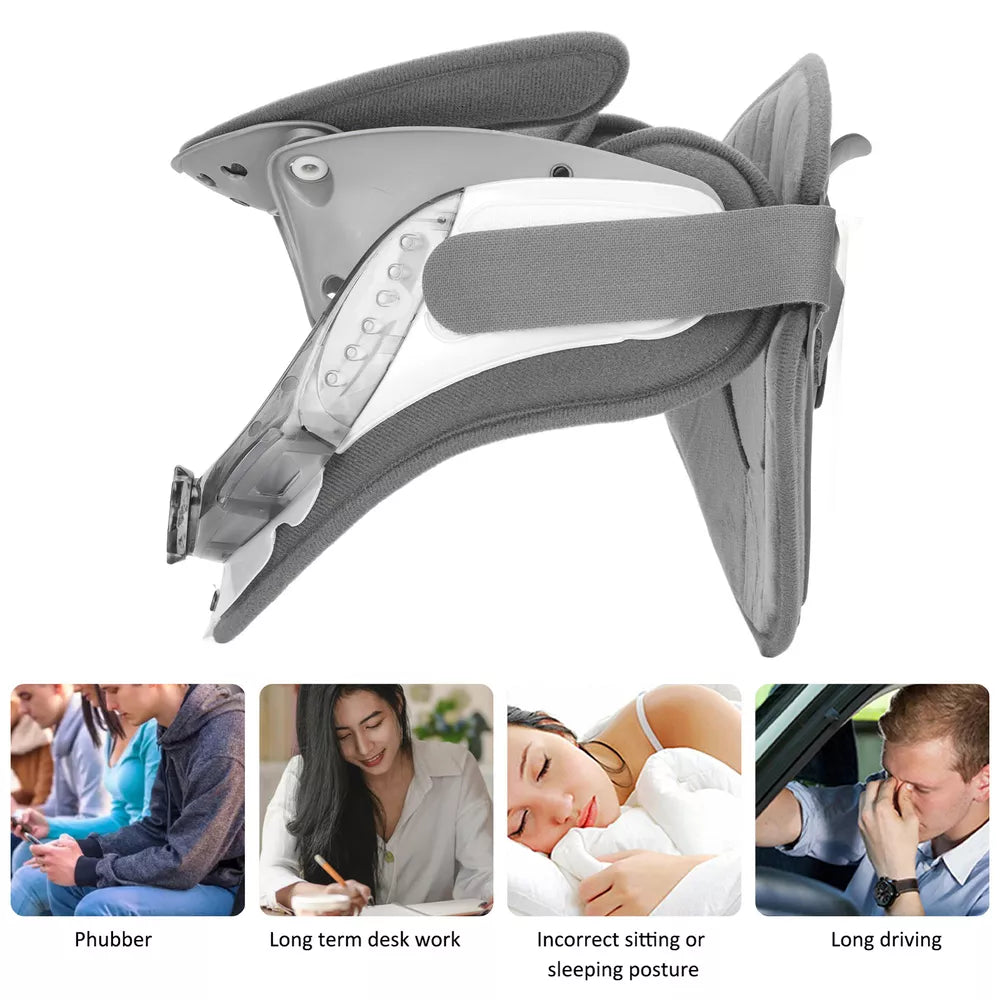 Neck Support Brace Pain Relief Height Adjustable Cervical Traction Device US