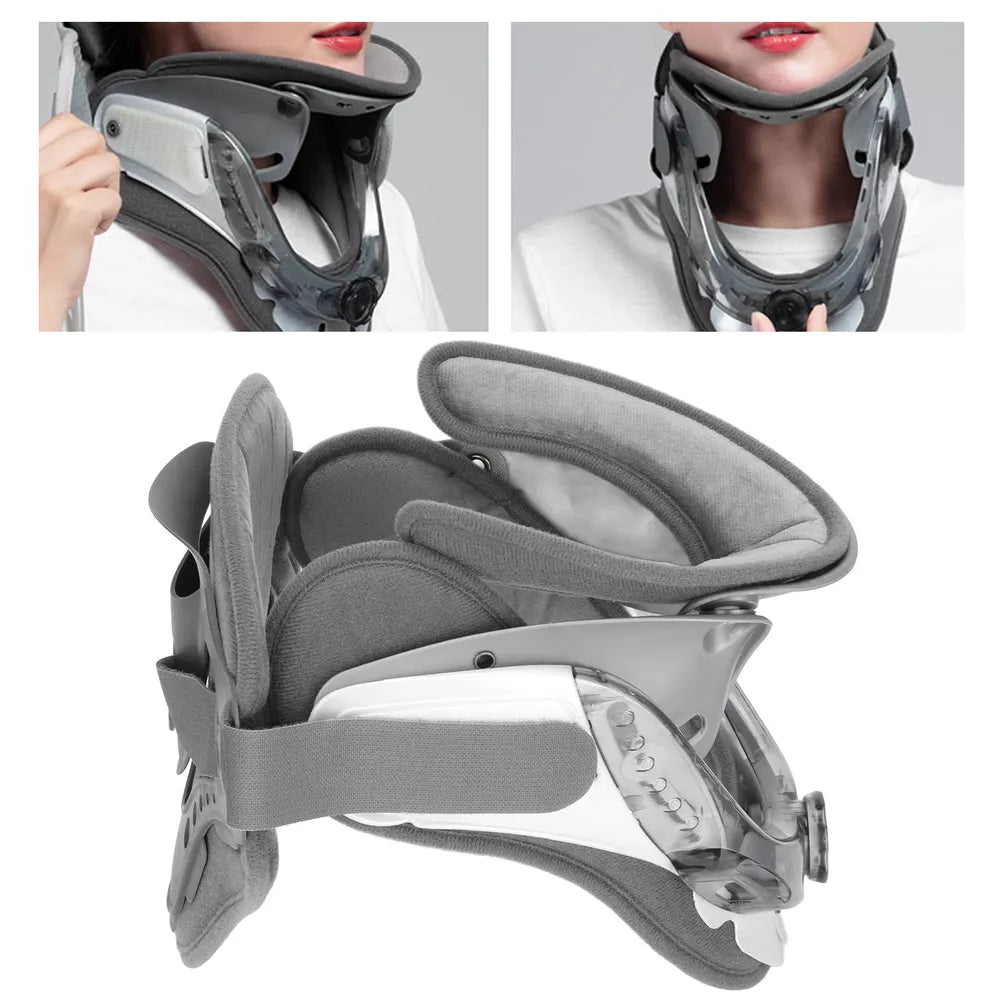 Neck Support Brace Pain Relief Height Adjustable Cervical Traction Device US