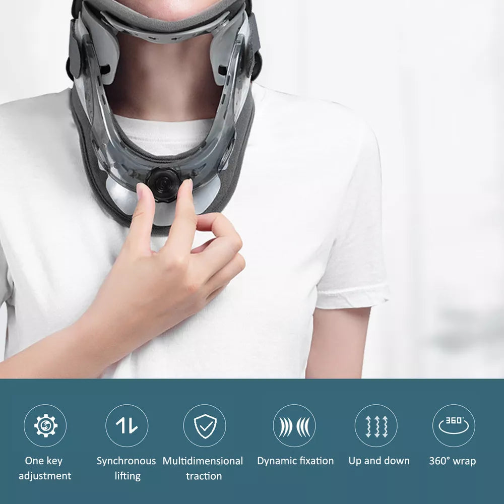 Neck Support Brace Pain Relief Height Adjustable Cervical Traction Device US