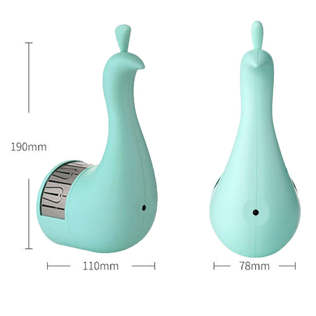 Peacock USB Night Light LED Projection Wall Lamp Color Options & Remote Control