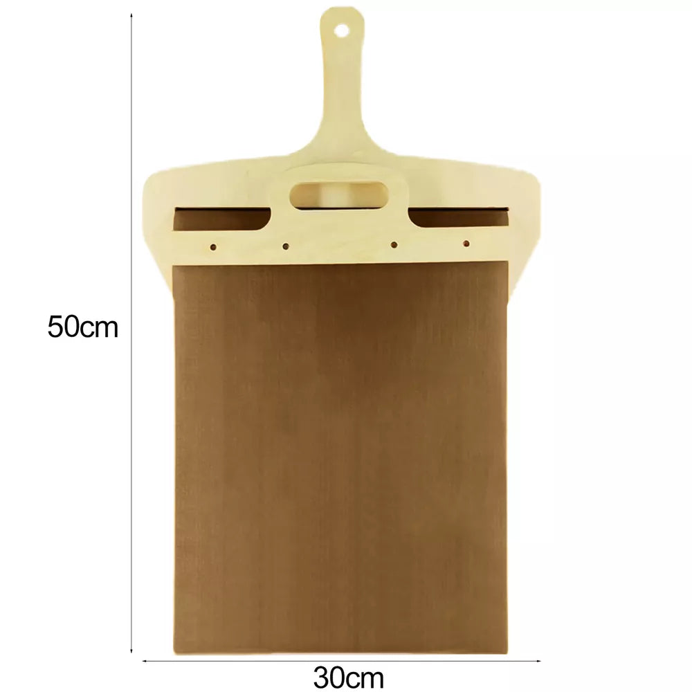 Sliding Pizza Peel Shovel Pala Pizza Scorrevole Wood Non-stick Easy Transfer US