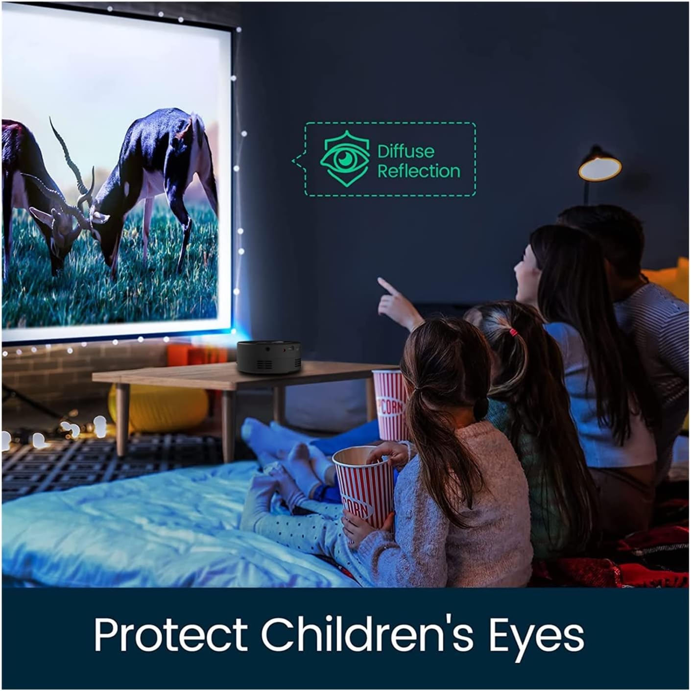 Portable Mobile Projector Full HD LED Home Cinema Portable Theater Movie Project