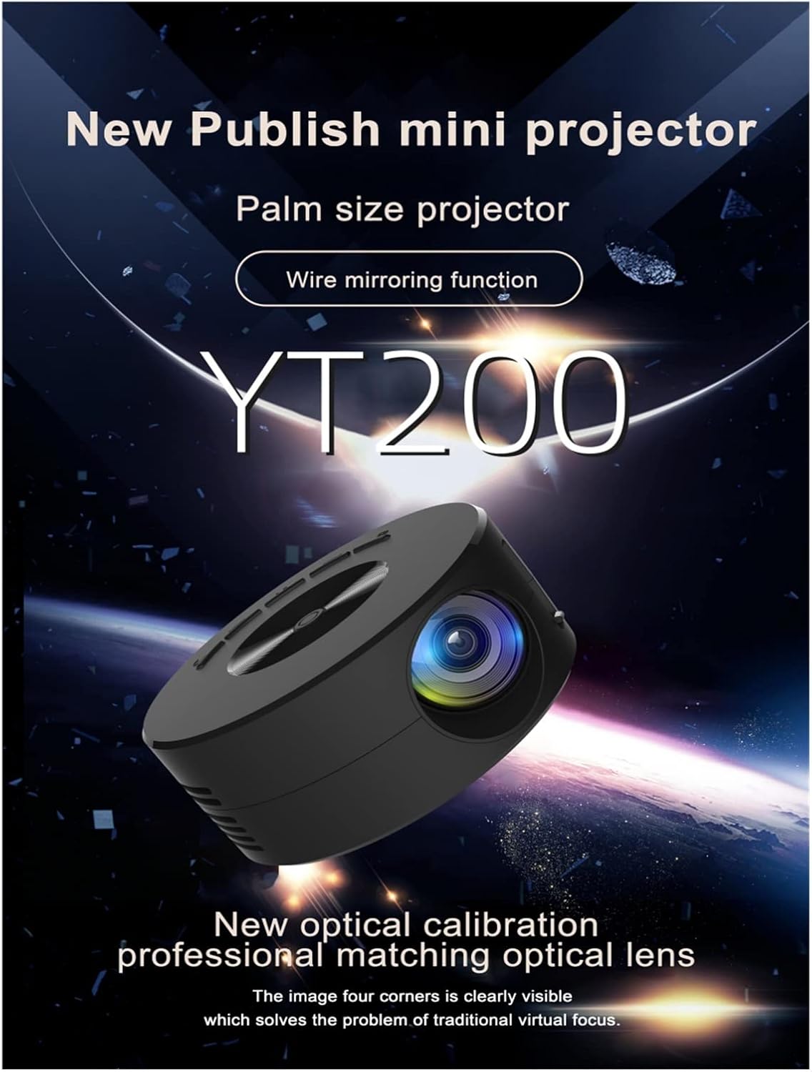 Portable Mobile Projector Full HD LED Home Cinema Portable Theater Movie Project