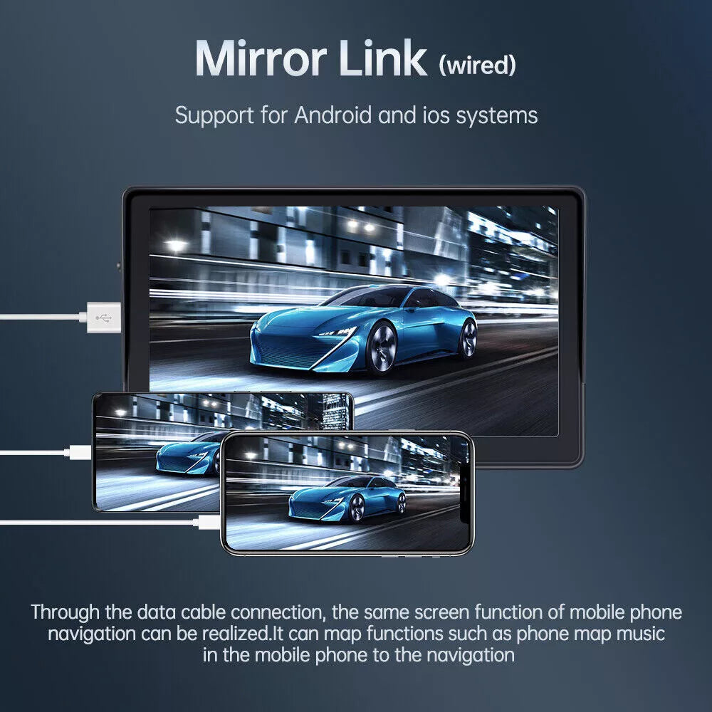 Universal 7" Touch Screen Car Radio Apple CarPlay Android Auto Portable Stereo