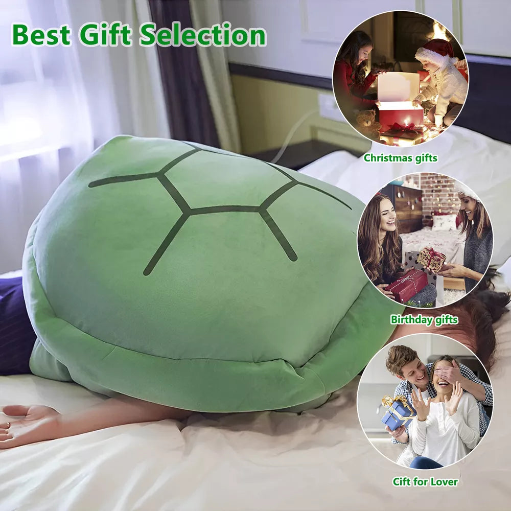 Wearable Turtle Shell Pillows Soft Stuffed Costume Toy 39.4 inch Plush Gift🍀